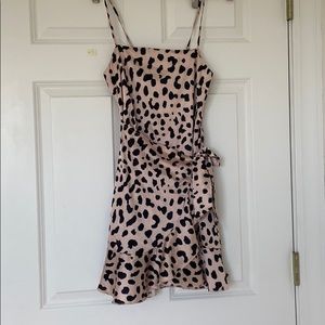Pink silk leopard Princess Polly party dress!